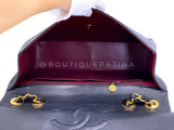 Chanel 1994 Vintage Black Maxi Classic Flap Bag 24k GHW FTD