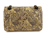 Chanel Vintage 2009 Paris-Moscou Gold Brocade 2.55 Reissue Flap Bag 224 Small Mini Moscow 39F