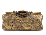 Chanel Vintage 2009 Paris-Moscou Gold Brocade 2.55 Reissue Flap Bag 224 Small Mini Moscow 39F