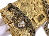 Chanel Vintage 2009 Paris-Moscou Gold Brocade 2.55 Reissue Flap Bag 224 Small Mini Moscow 39F