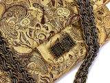 Chanel Vintage 2009 Paris-Moscou Gold Brocade 2.55 Reissue Flap Bag 224 Small Mini Moscow 39F