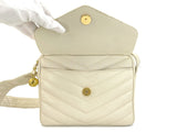 Chanel Vintage Mushroom Beige Caviar Covered CC Camera Bag 24k GHW 6K9