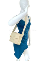 Chanel Vintage Mushroom Beige Caviar Covered CC Camera Bag 24k GHW 6K9