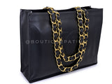Chanel 1994 Vintage Black Chunky Chain Classic Tote Bag 24k GHW AO8