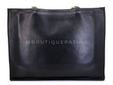 Chanel 1994 Vintage Black Chunky Chain Classic Tote Bag 24k GHW AO8