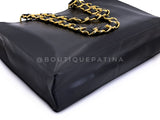 Chanel 1994 Vintage Black Chunky Chain Classic Tote Bag 24k GHW AO8