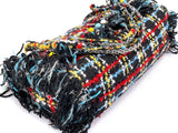 Rare Chanel Vintage Beaded Multicolor Tweed Fringe Reissue Flap Bag RHW 69C