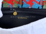 Rare Chanel Vintage Tweed Multicolor Medium Classic Double Flap Bag 24k GHW FJT