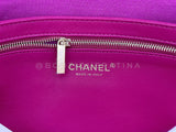Chanel Fuchsia Pink Lambskin Puffy Large Clutch Flap Bag GHW V6V