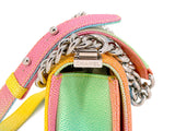 Chanel 17C Rainbow Caviar Coco Cuba Small Boy Flap Bag XLN
