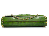Chanel 2010 Paris-Shanghai Jade Green Plexiglass Clutch on Chain T44
