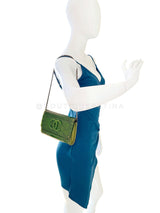 Chanel 2010 Paris-Shanghai Jade Green Plexiglass Clutch on Chain T44