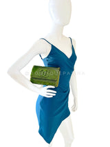 Chanel 2010 Paris-Shanghai Jade Green Plexiglass Clutch on Chain T44