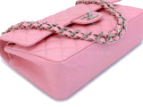 Chanel 2004 Vintage Sakura Pink Caviar Medium Classic Double Flap Bag SHW 7ZW
