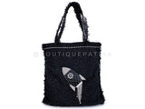 Chanel 2017 Rocket Tote Bag Black Tweed Boucle RHW PTI