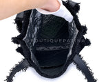 Chanel 2017 Rocket Tote Bag Black Tweed Boucle RHW PTI