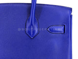 Hermès Birkin 30 Bleu Electric Novillo Tote Bag 24k GHW QC5