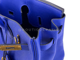 Hermès Birkin 30 Bleu Electric Novillo Tote Bag 24k GHW QC5