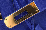 Hermès Birkin 30 Bleu Electric Novillo Tote Bag 24k GHW QC5
