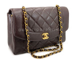 Chanel 1997 Vintage Brown Caviar Medium Diana Flap Bag 24k GHW 2C4