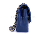 Chanel 2019 Dark Royal Blue Medium Caviar Classic Double Flap Bag GHW OKH