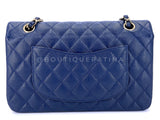 Chanel 2019 Dark Royal Blue Medium Caviar Classic Double Flap Bag GHW OKH