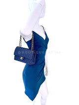 Chanel 2019 Dark Royal Blue Medium Caviar Classic Double Flap Bag GHW OKH