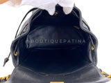 Chanel 1996 Vintage Black Lambskin Duma Backpack Bag 24k GHW CAR