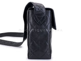Chanel 1996 Vintage Black Caviar Box Crossbody Flap Bag 24k GHW LX9