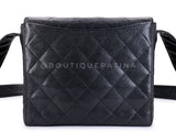 Chanel 1996 Vintage Black Caviar Box Crossbody Flap Bag 24k GHW LX9