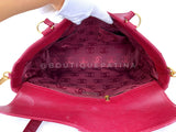 Chanel 2006 Vintage Red Caviar Timeless CC Business Tote GHW OF6