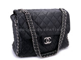 Chanel Black Luxe Chain Around Maxi Flap Bag SHW 65I