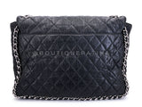 Chanel Black Luxe Chain Around Maxi Flap Bag SHW 65I