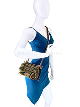 Chanel 2013 Paris-Edinburgh Caged Fringe Small Boy Flap Bag GHW 3S5