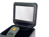 Chanel 1995 Runway Patent Forest Green Mini Vanity Case Bag 24k GHW 3UG