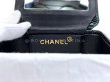 Chanel 1995 Runway Patent Forest Green Mini Vanity Case Bag 24k GHW 3UG