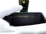 Chanel 1995 Runway Patent Forest Green Mini Vanity Case Bag 24k GHW 3UG