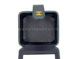 Chanel 1995 Runway Patent Forest Green Mini Vanity Case Bag 24k GHW 3UG