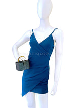 Chanel 1995 Runway Patent Forest Green Mini Vanity Case Bag 24k GHW 3UG