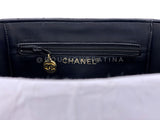 Chanel Vintage Lambskin Chevron Round Vanity Case Bag 24k GHW TT1