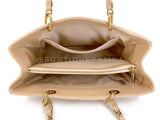 Chanel Beige Caviar Grand Shopper Tote GST Bag GHW SJU