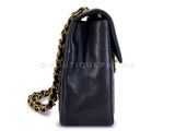 Chanel 1994 Vintage Black Maxi Classic Flap Bag 24k GHW FTD