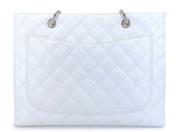 Pristine Chanel Vintage White Caviar Grand Shopper Tote GST Bag SHW Y1H