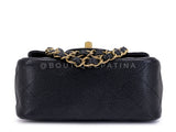 Chanel 2009 Black Caviar Square Mini Flap Bag GHW DYU