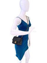 Chanel 2009 Black Caviar Square Mini Flap Bag GHW DYU