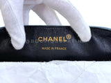 Chanel 1989 Vintage Light Denim Full Flap Bag 24k GHW 5CT