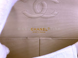 Chanel 2014 Black Striped Coco Sailor Pearl Medium Classic Double Flap Bag GHW H68
