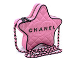 Chanel 24C Pink Walk of Fame Paris-Los Angeles Bag Black HW REC