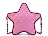 Chanel 24C Pink Walk of Fame Paris-Los Angeles Bag Black HW REC