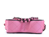 Chanel 24C Pink Walk of Fame Paris-Los Angeles Bag Black HW REC
